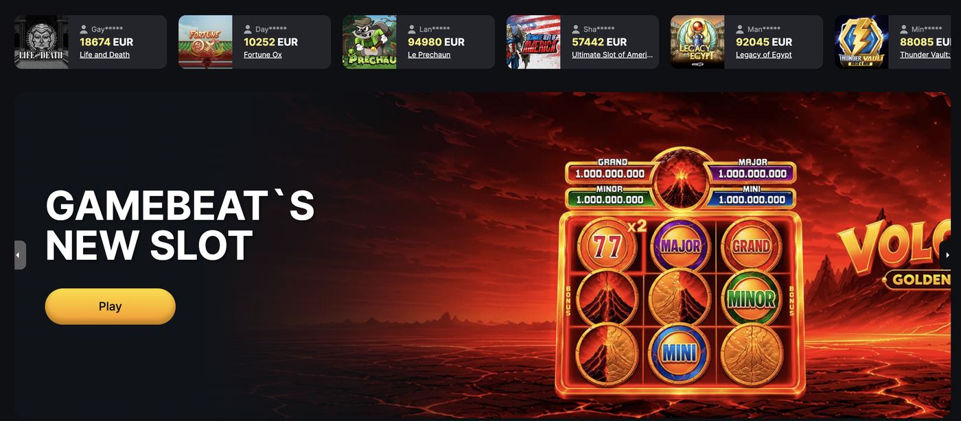 Παιχνίδια στο Winhero Casino